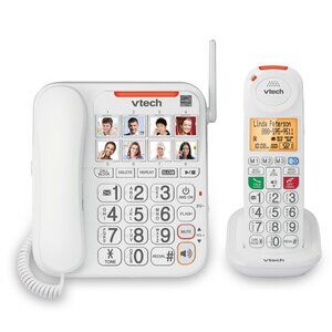 VTech SN5147 Amplified Corded Cordless Senior Phone 90dB Answering NEW OPEN BOX